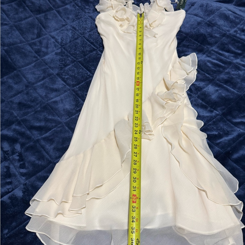 NEW💕Ralph Lauren Cream women’s Dress with Ruffles - Picture 4 of 8